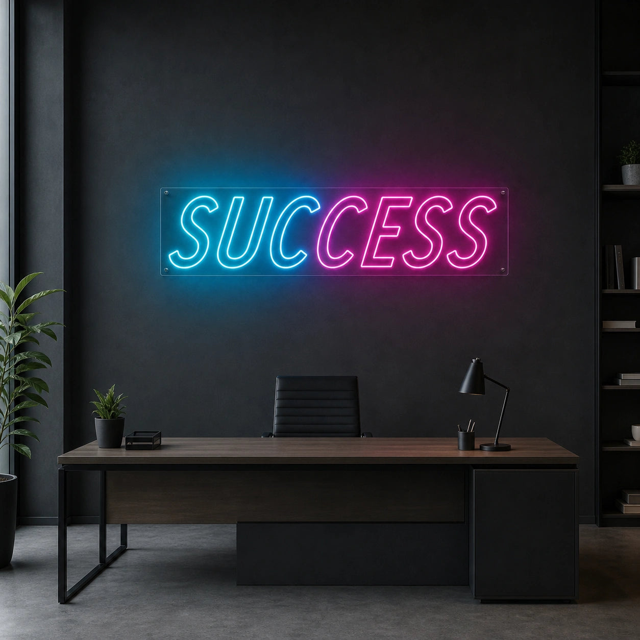 Success LED Neon Sign Garage Man Cave Neon Sign size image