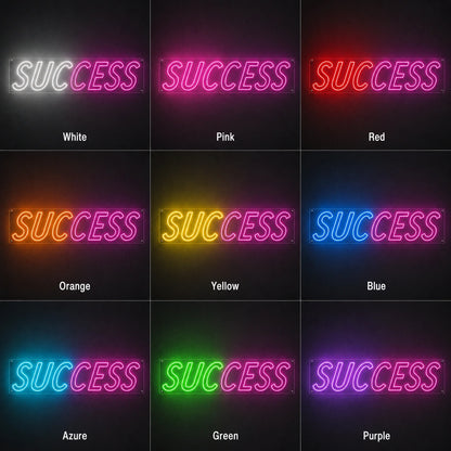 Success LED Neon Sign Garage Man Cave Neon Sign color grid