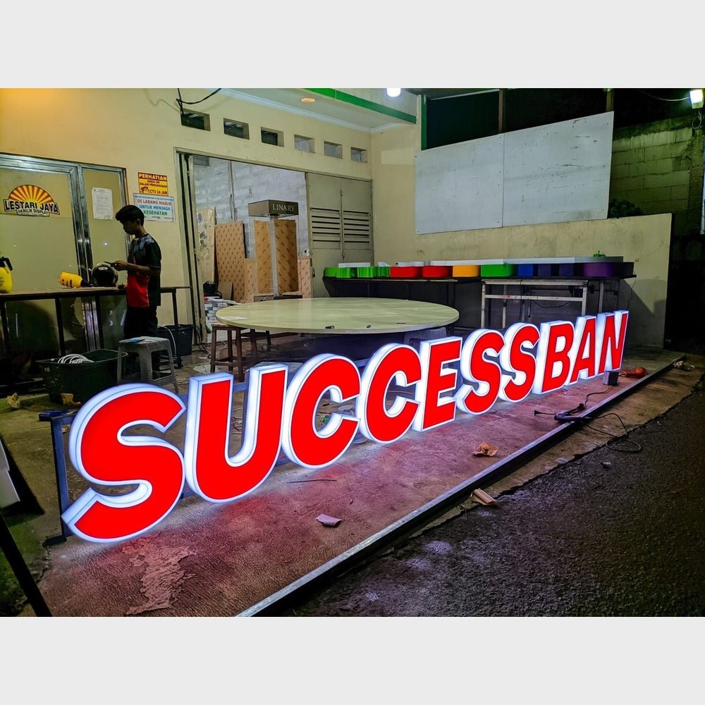 Successban 3D Frontlit And Backlit Channel Letter Led Light Sign - Shineneon