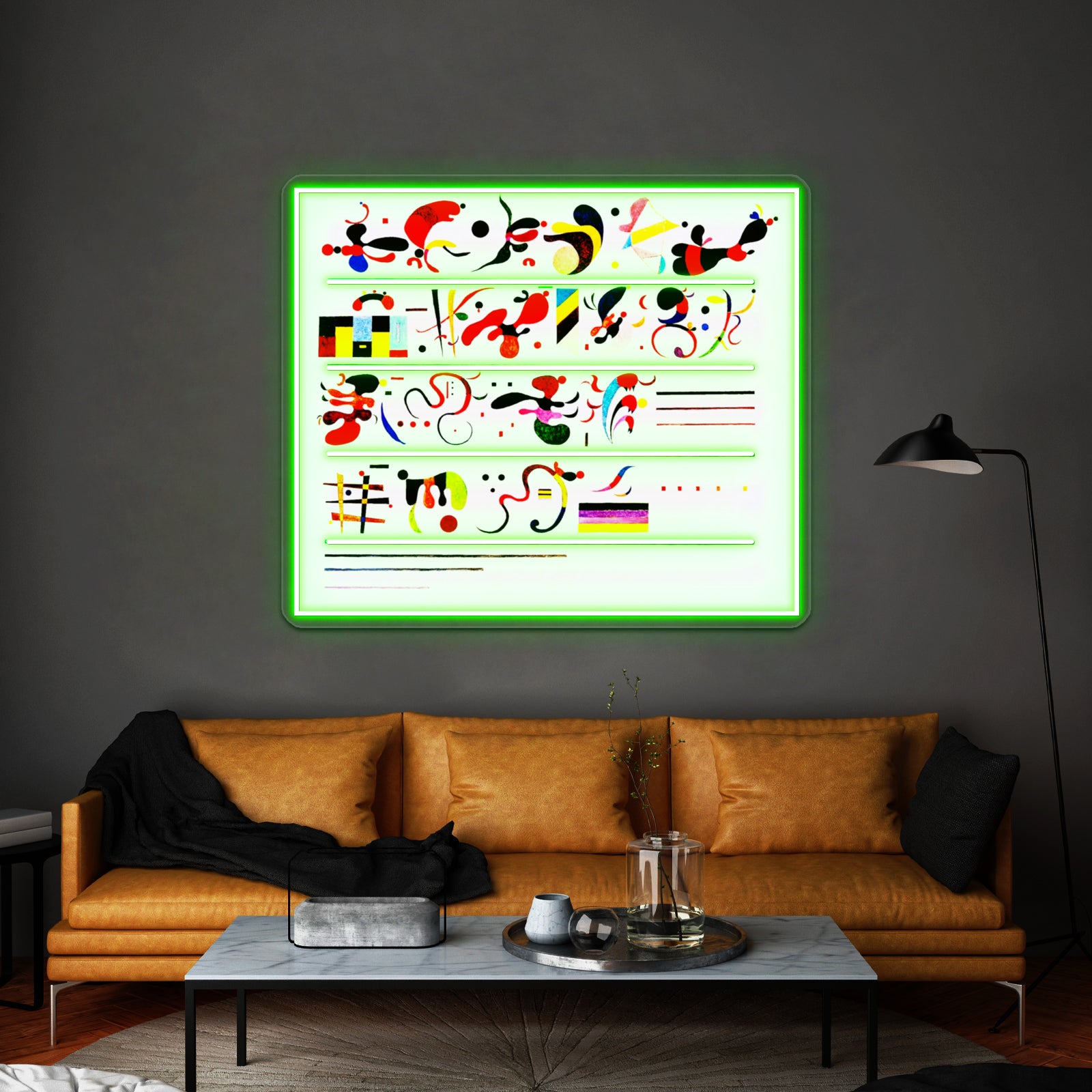 Succession Wassily Kandinsky Abstract Art Wall Artwork Neon Signs | Shineneon