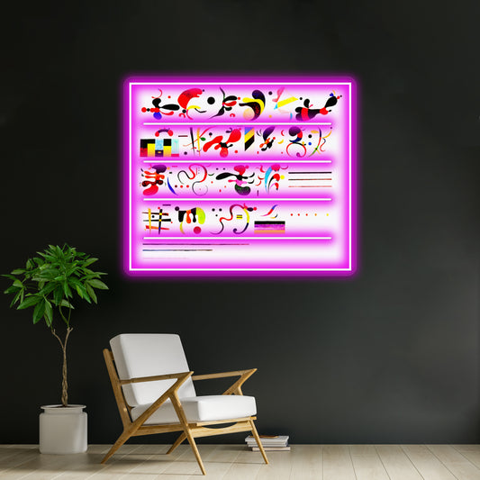 Succession Wassily Kandinsky Abstract Art Wall Artwork Neon Signs