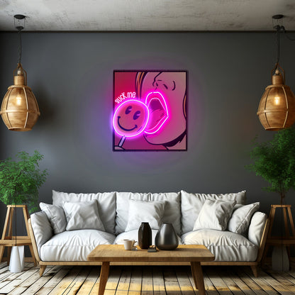 Suck Me Led Neon Artwork For Sale - Shineneon