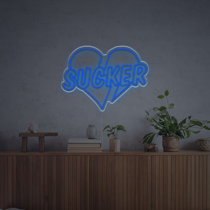 Sucker With Broken Heart Led Neon Sign | Shineneon