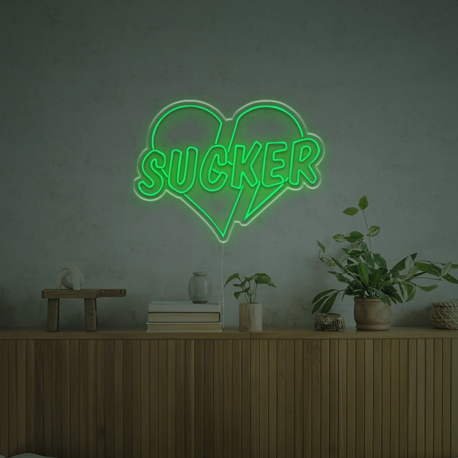 Sucker With Broken Heart Led Neon Sign | Shineneon