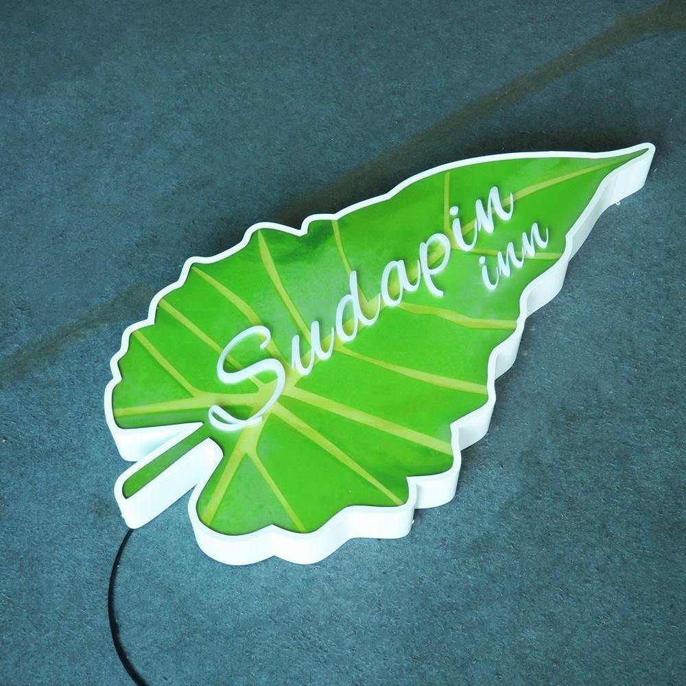 Sudapin Inn Leave 3D Front And Back Lit Letters Metal Led Sign - Shineneon