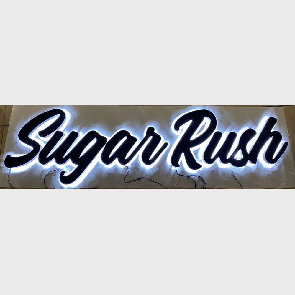 Sugar Rush 3D Backlit Channel Letters Led Light Sign - Shineneon