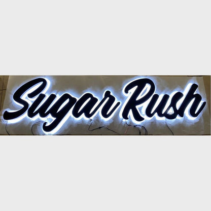 Sugar Rush 3D Backlit Channel Letters Led Light Sign - Shineneon