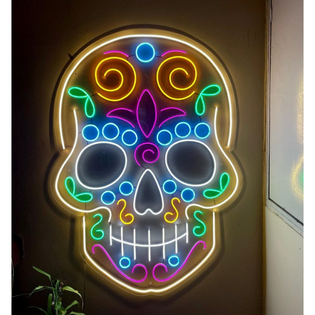 Sugar Skull Led Sign Business Neon Sign