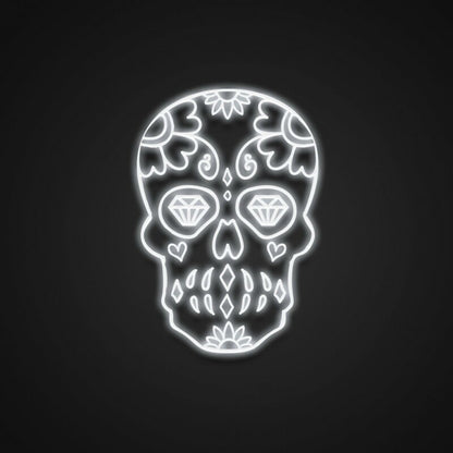 Sugar Skull Neon Sign For Festive And Whimsical Decor | Shineneon