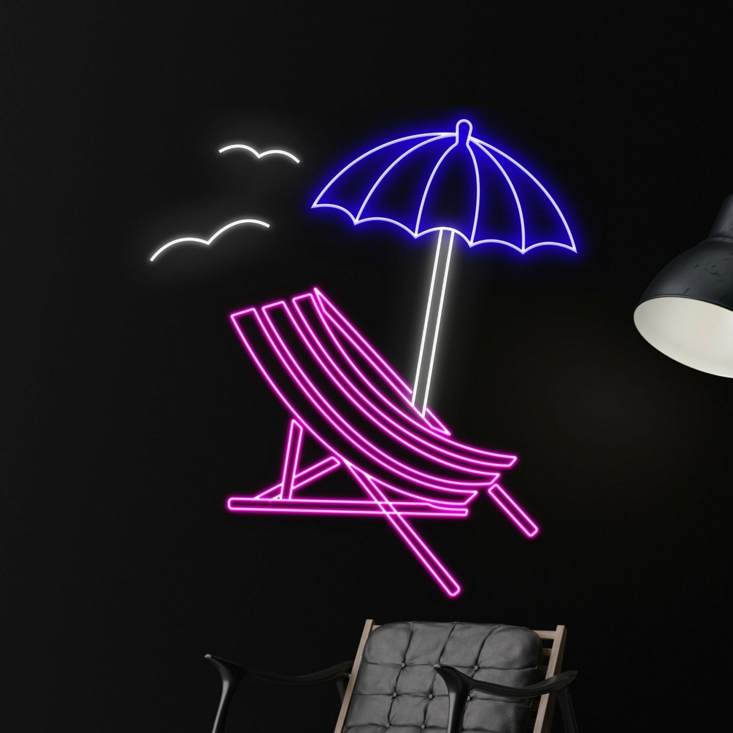 Summer Beach Chair Umbrella Led Neon Sign | Shineneon