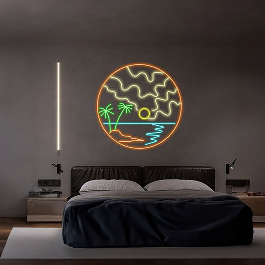 Summer Beach Neon Sign Wall Decor