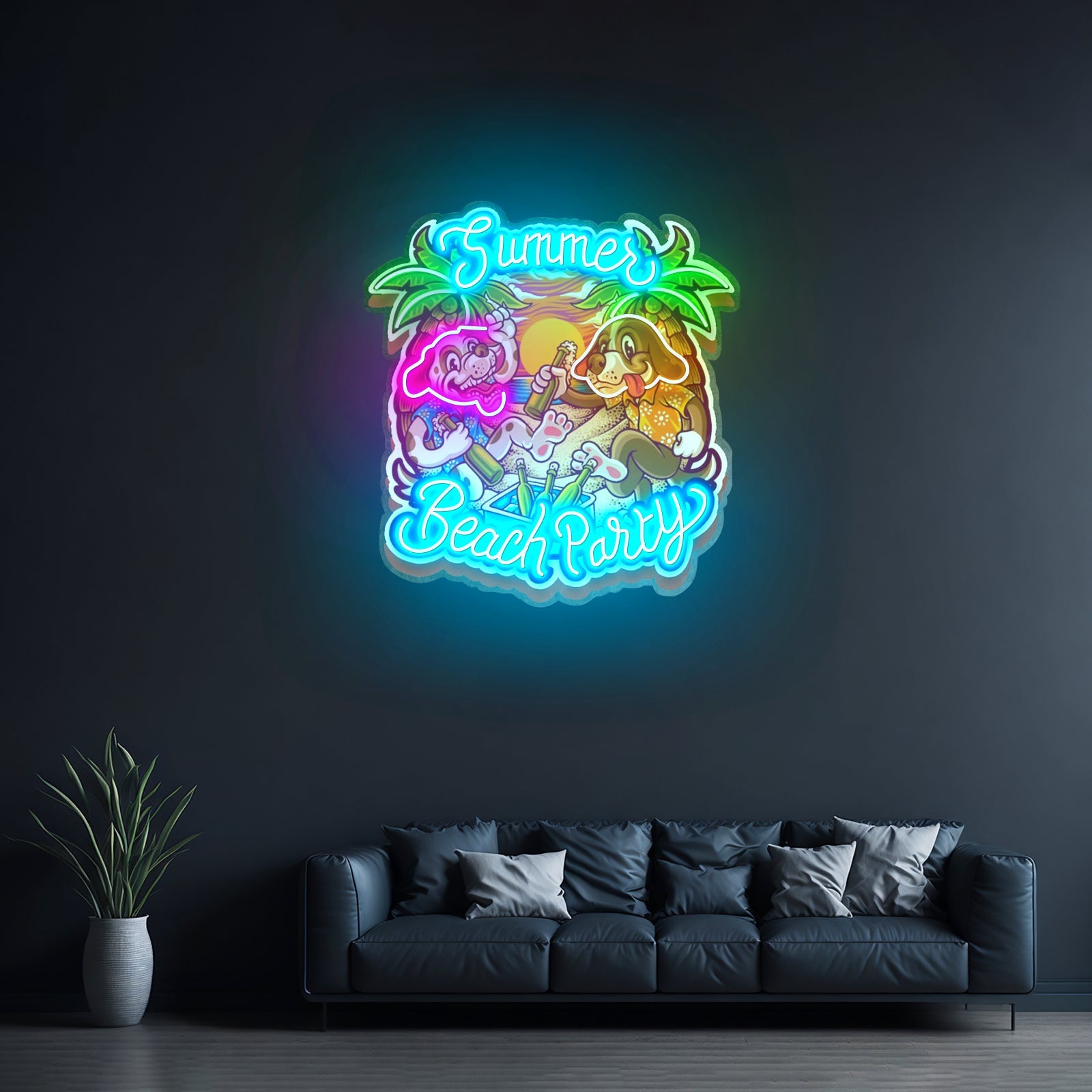Summer Beach Party Led Neon Sign Light Custom Led Signs - Shineneon