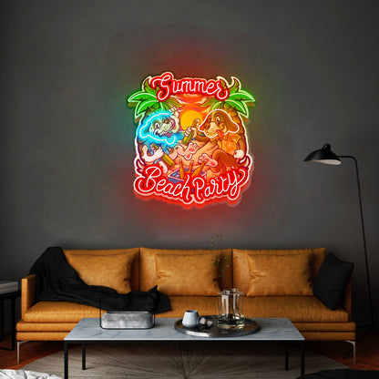 Summer Beach Party Led Neon Sign Light Custom Led Signs