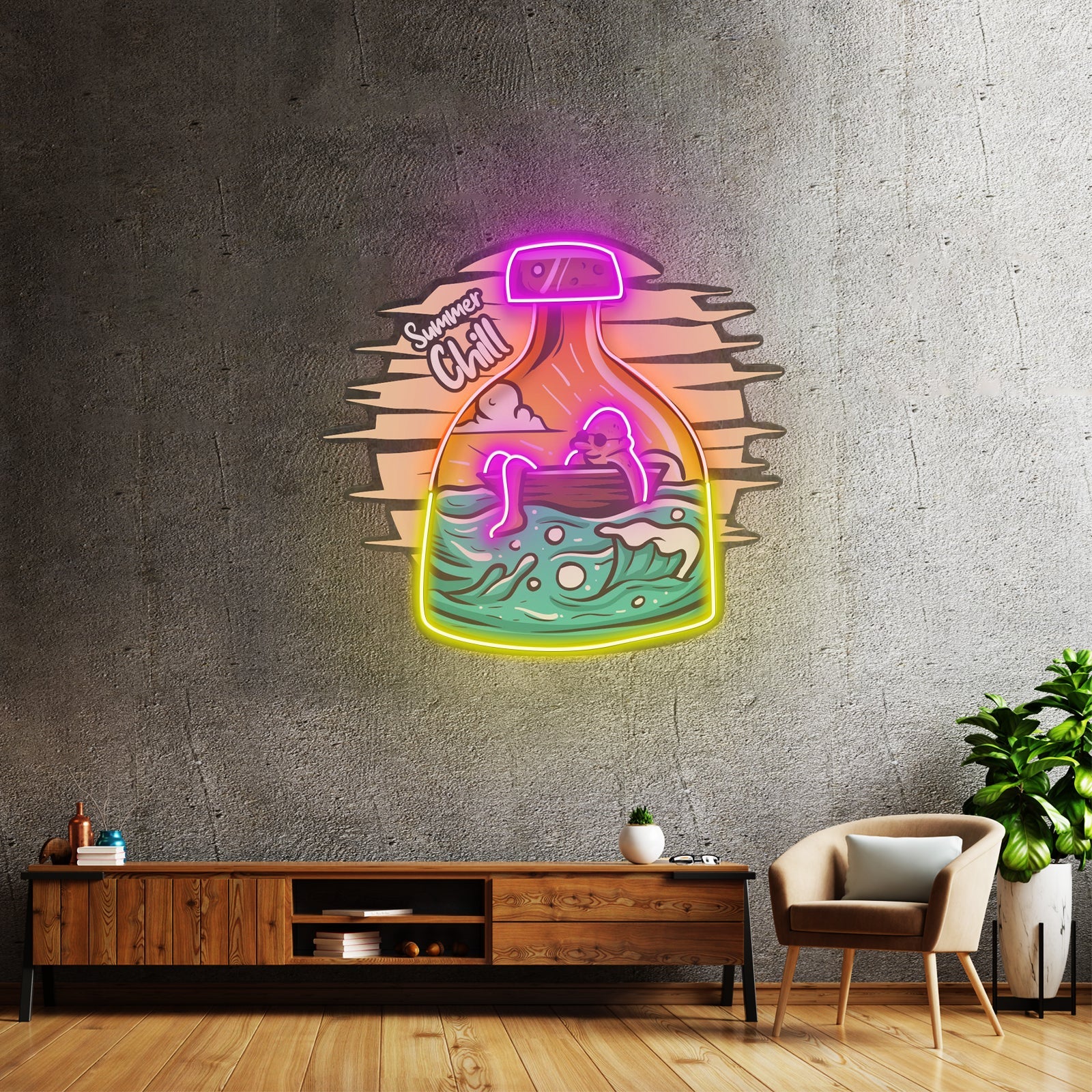 Summer Chill Led Neon Sign Light Custom Led Signs - Shineneon