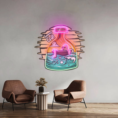 Summer Chill Led Neon Sign Light Custom Led Signs