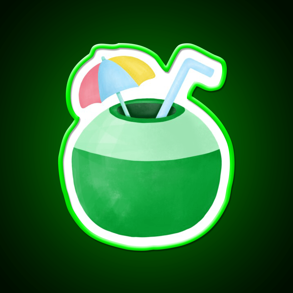 Summer Coconut Nail Salon Led Neon Sign Rgb Color - Shineneon
