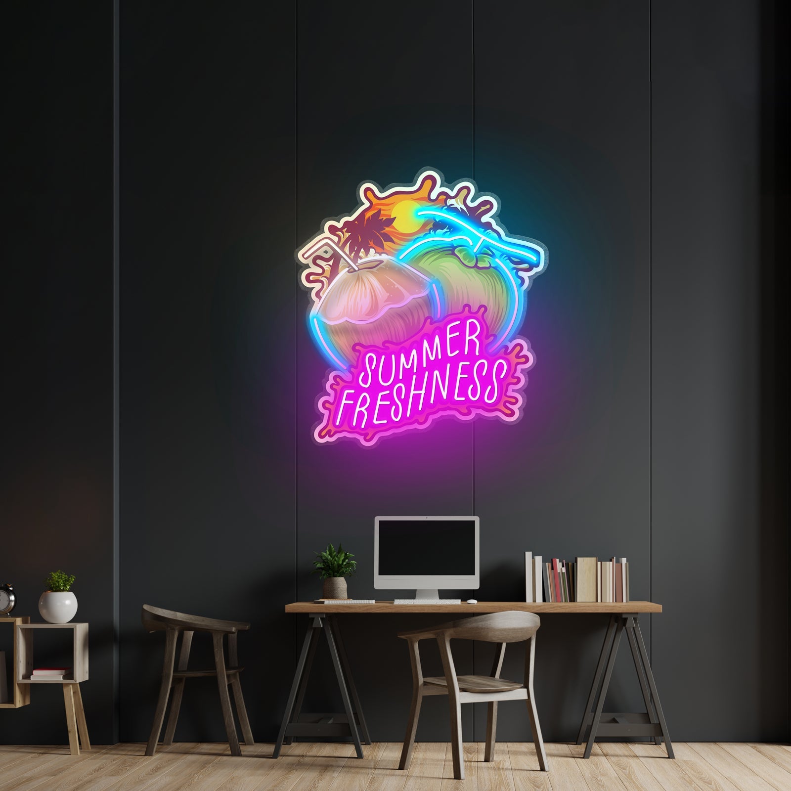 Summer Freshness Coconut Led Neon Sign Light Custom Led Signs - Shineneon