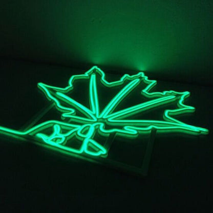 Summer Large Green Leaf Led Neon Sign - Shineneon