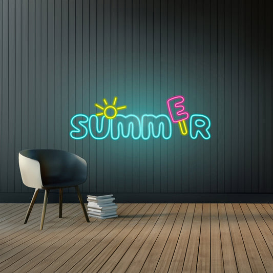 Summer Led Neon Sign Party Atmosphere Room Decor