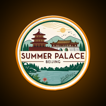 Summer Palace Beijing Asian Cultural Led Neon Sign Rgb Color