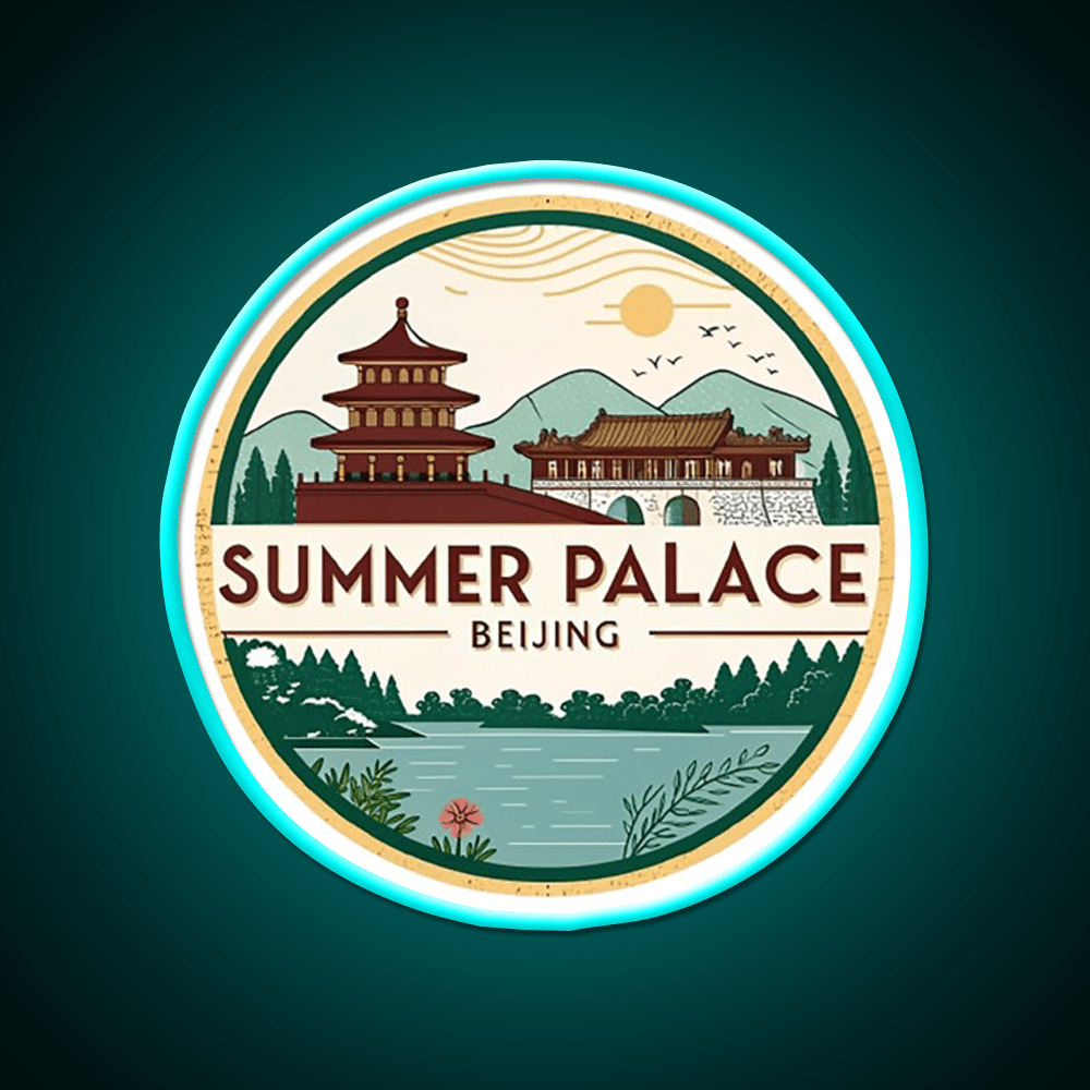 Summer Palace Beijing Asian Cultural Led Neon Sign Rgb Color - Shineneon