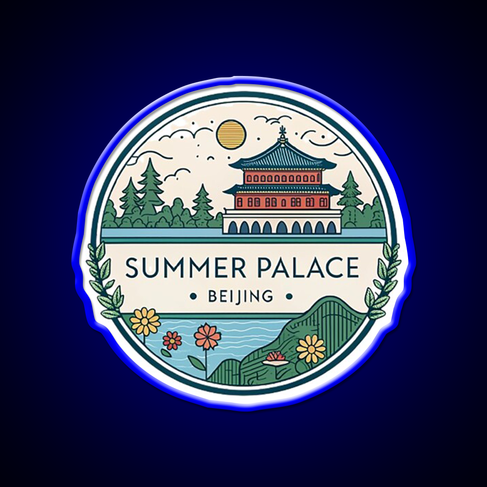 Summer Palace Beijing Asian Cultural Led Neon Sign Wall Art Rgb Color - LED neon sign view 5
