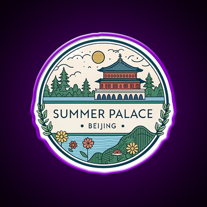 Summer Palace Beijing Asian Cultural Led Neon Sign Wall Art Rgb Color - LED neon sign view 9