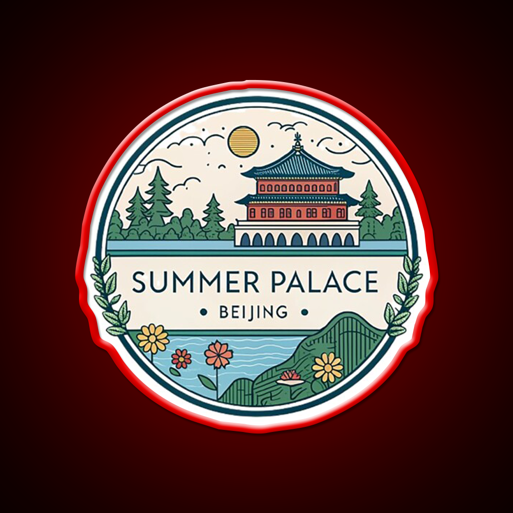 Summer Palace Beijing Asian Cultural Led Neon Sign Wall Art Rgb Color - LED neon sign view 10
