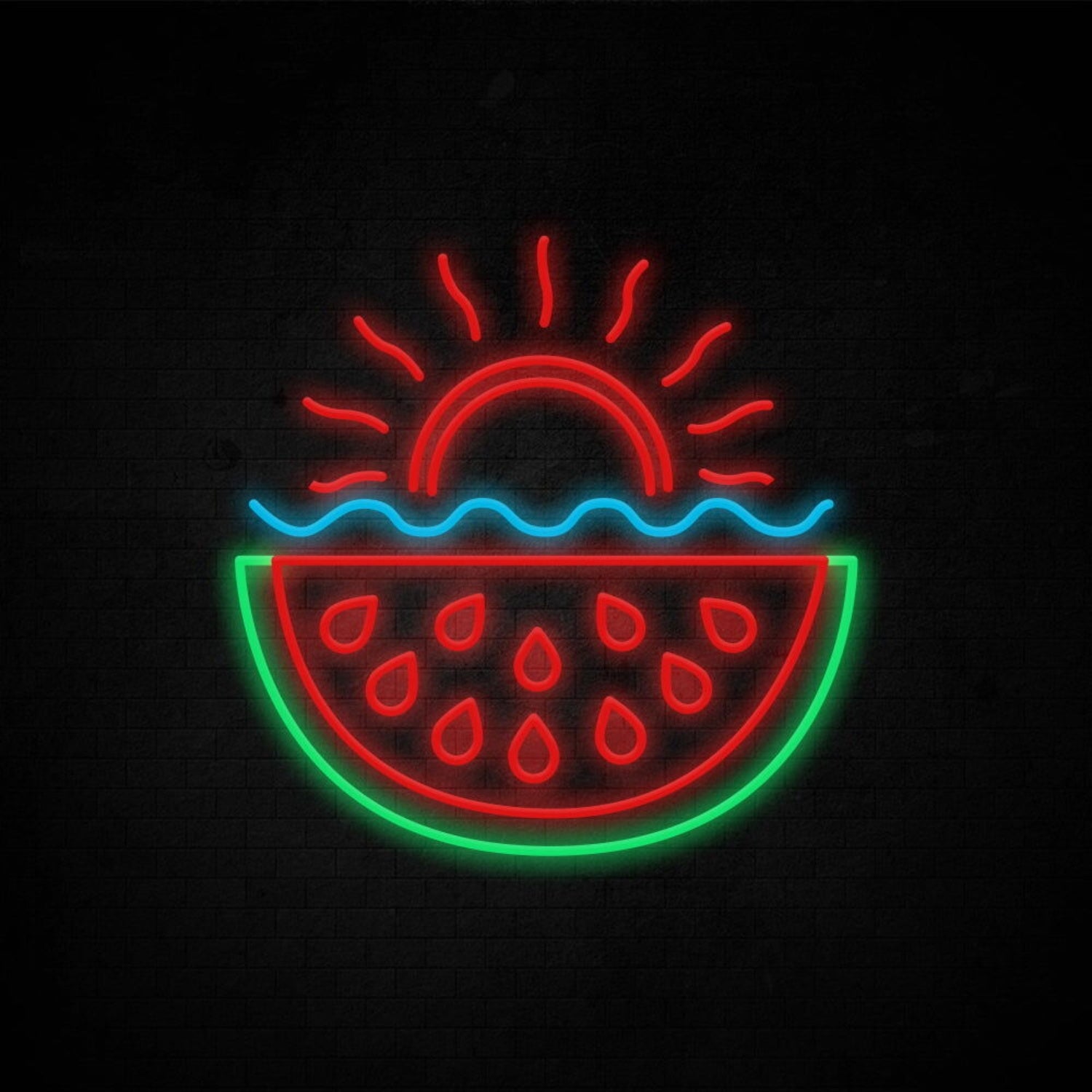 Summer Party With Watermelon Led Neon Sign | Shineneon