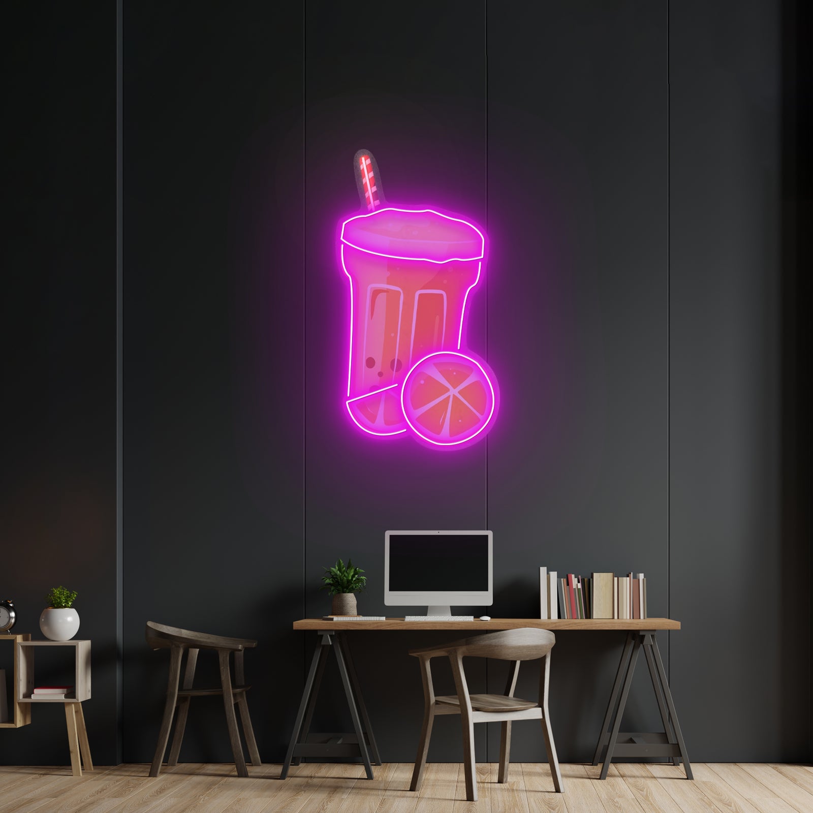 Summer Refreshments Neon Acrylic Artwork