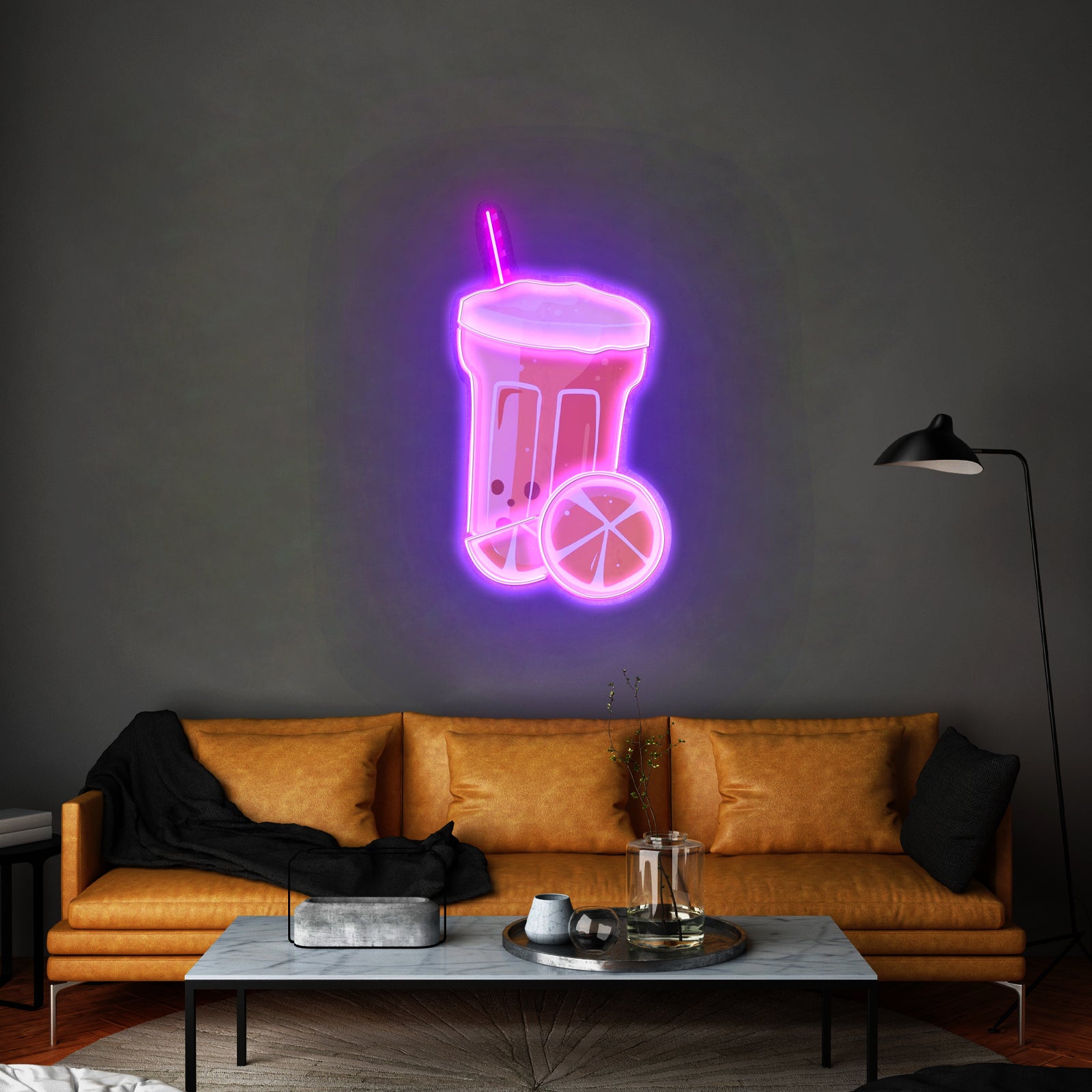 Summer Refreshments Neon Acrylic Artwork