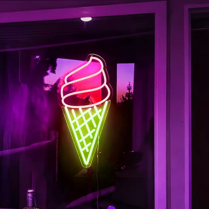 Summer Scoopsluscious Ice Cream Led Neon Sign | Shineneon