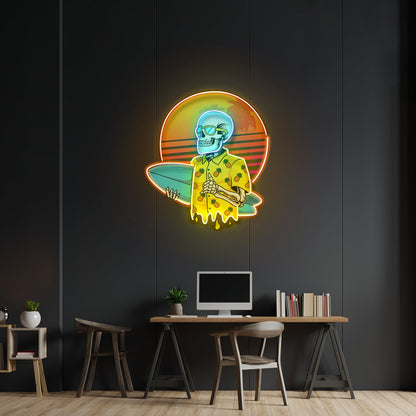 Summer Skull Vibe Led Neon Sign Light Custom Led Signs - Shineneon