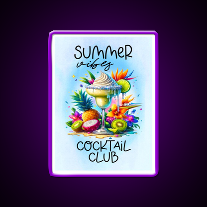 Summer Vibes Cocktail Club Cocktail Bar Decor Led Neon Sign Rgb Color - LED neon sign view 9