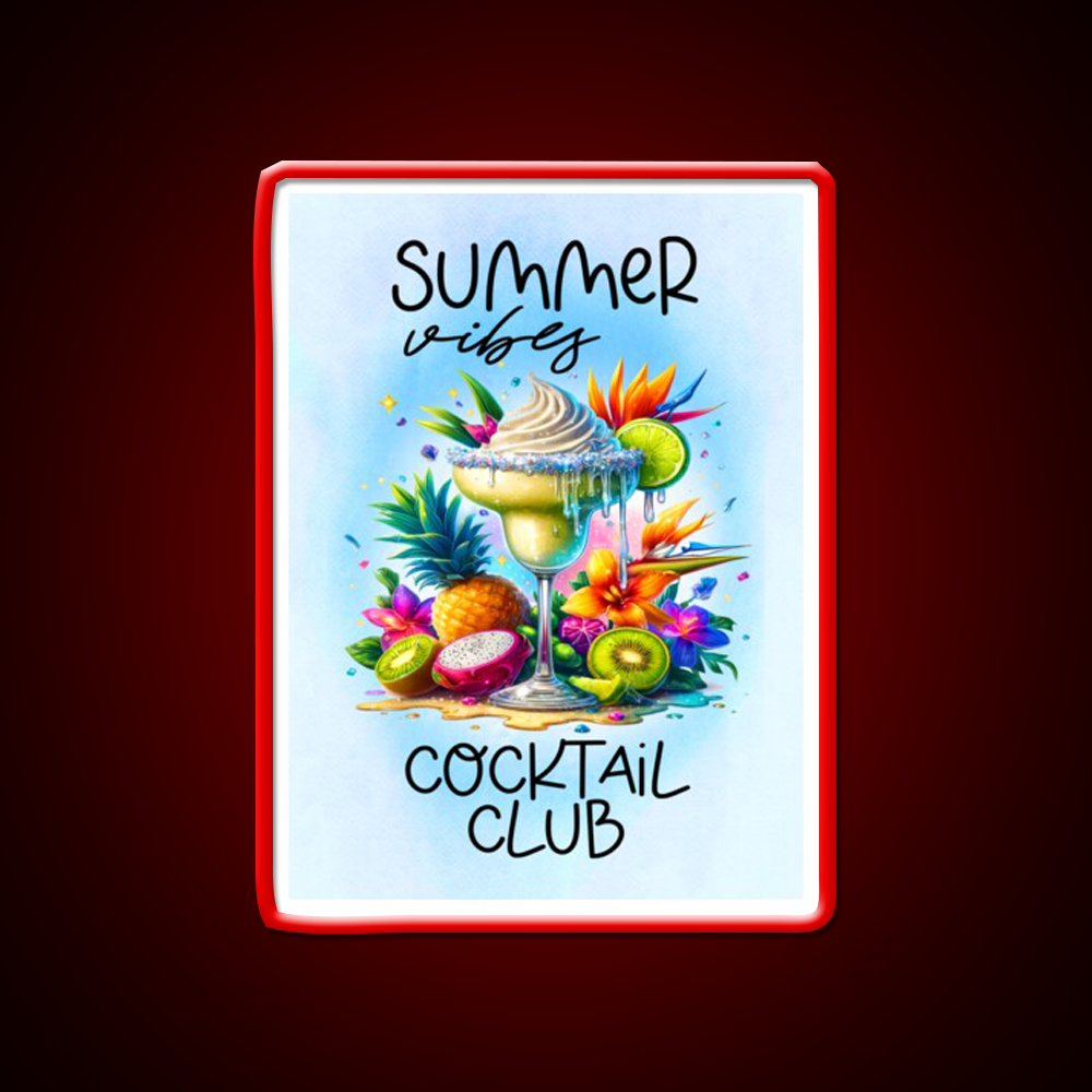 Summer Vibes Cocktail Club Cocktail Bar Decor Led Neon Sign Rgb Color - LED neon sign view 10
