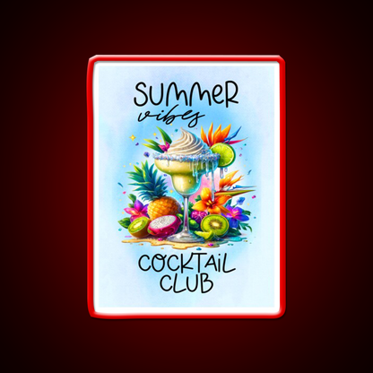Summer Vibes Cocktail Club Cocktail Bar Decor Led Neon Sign Rgb Color - LED neon sign view 10