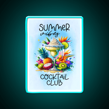 Summer Vibes Cocktail Club Cocktail Bar Decor Led Neon Sign Rgb Color - Shineneon