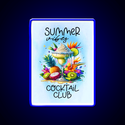 Summer Vibes Cocktail Club Cocktail Bar Decor Led Neon Sign Rgb Color - Shineneon