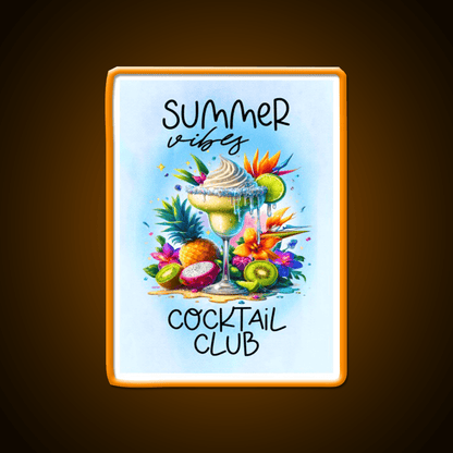 Summer Vibes Cocktail Club Cocktail Bar Decor Led Neon Sign Rgb Color - Shineneon