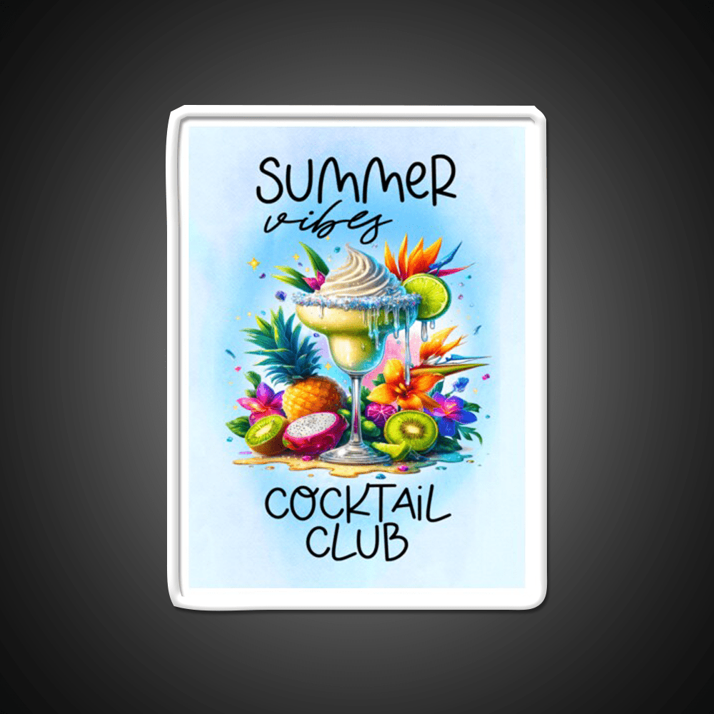 Summer Vibes Cocktail Club Cocktail Bar Decor Led Neon Sign Rgb Color - Shineneon