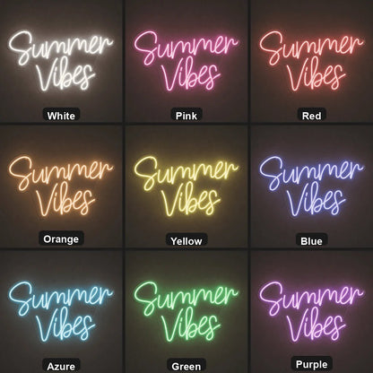 Summer Vibes Wall Decor LED Neon Sign - Shineneon