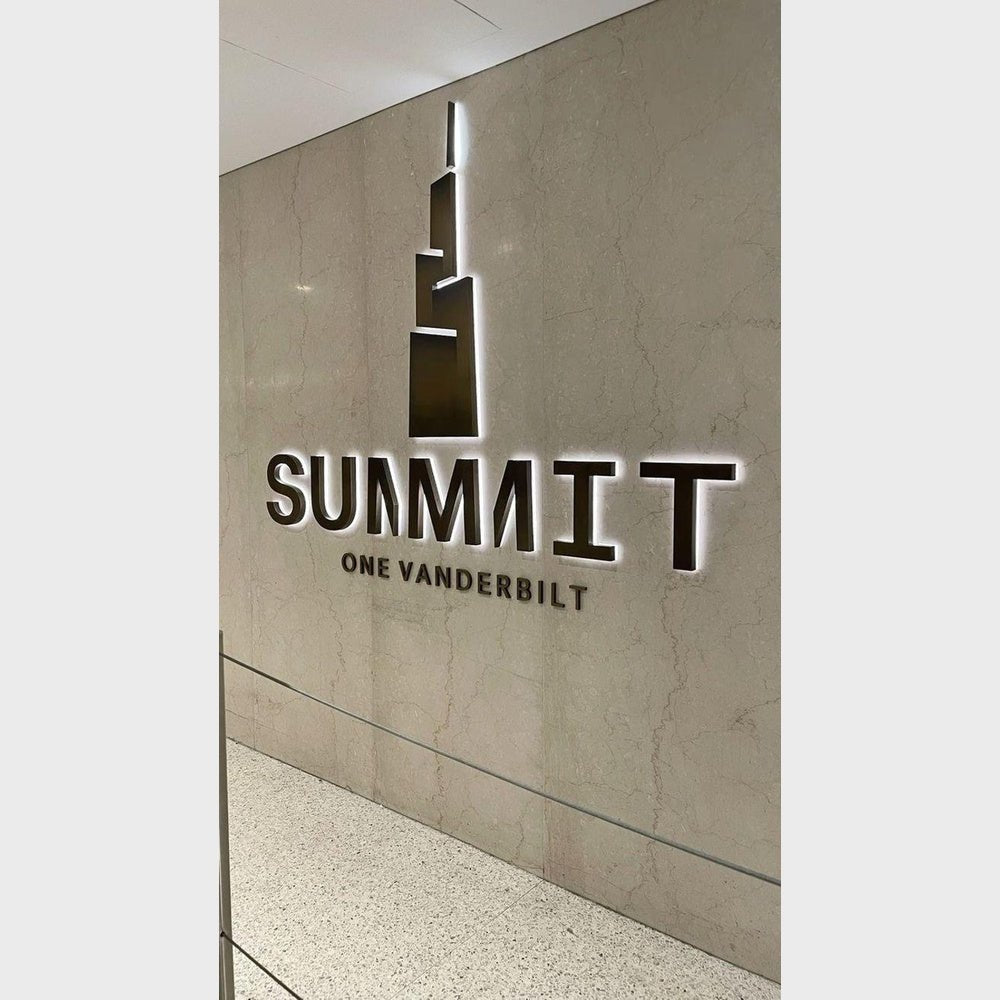 Summit One Vanderbilt 3D Backlit Channel Letters Led Light Sign - Shineneon