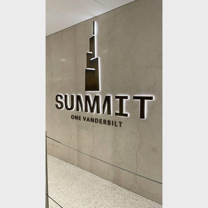 Summit One Vanderbilt 3D Backlit Channel Letters Led Light Sign - Shineneon