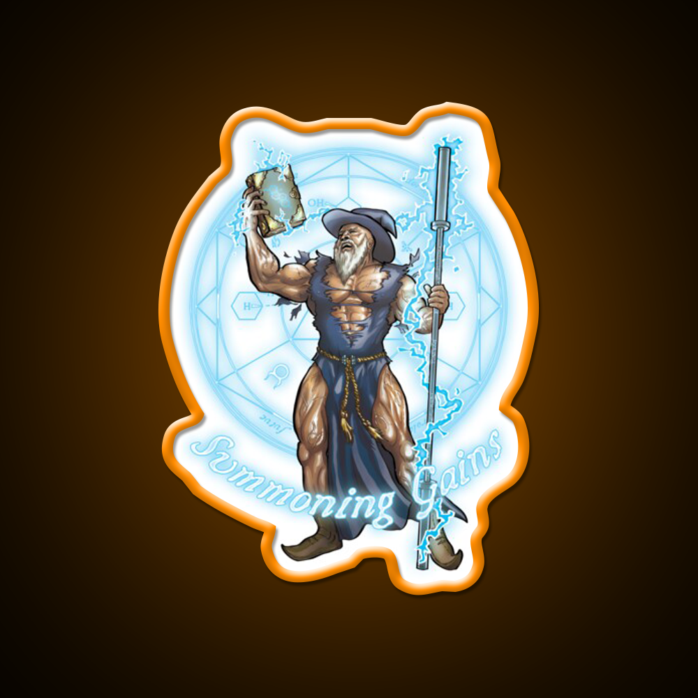 Summoning Gains Gym Fitness Led Neon Sign Rgb Color