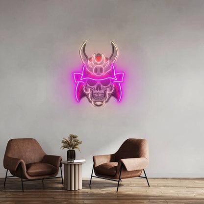 Sumurai Skullcap Led Neon Sign Light Custom Led Signs - Shineneon