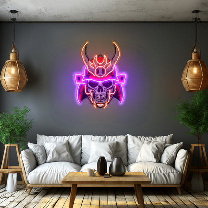 Sumurai Skullcap Led Neon Sign Light Custom Led Signs