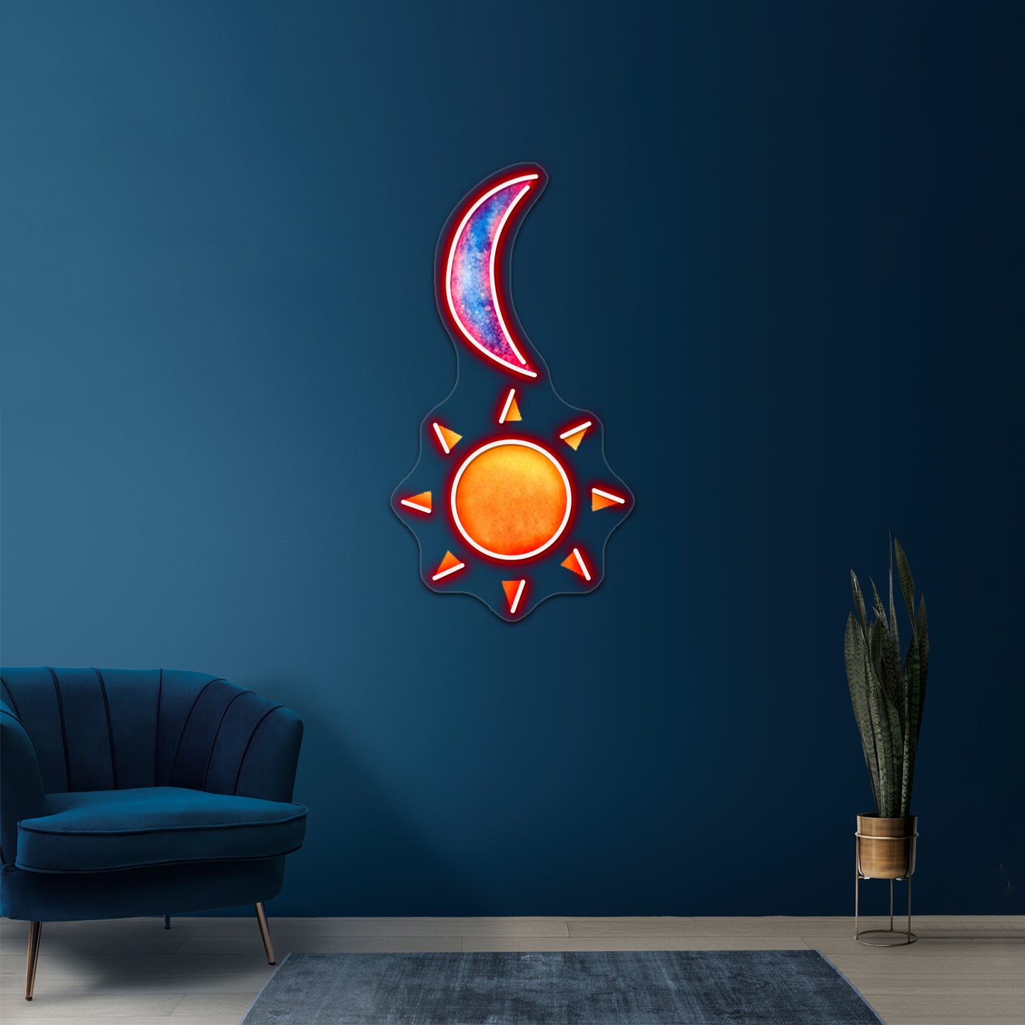 Sun And Moon Artwork Neon Signs For Sale