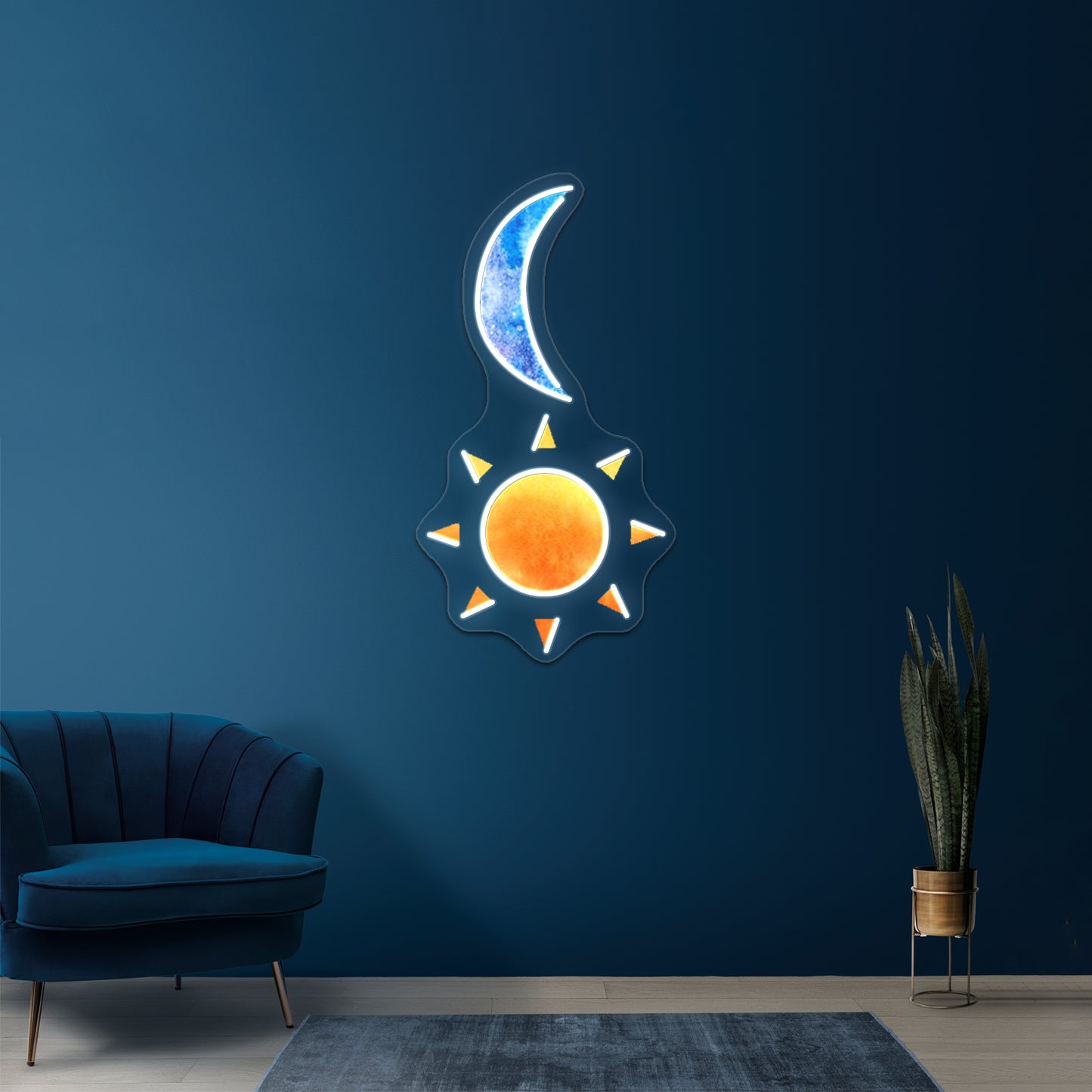 Sun And Moon Artwork Neon Signs For Sale