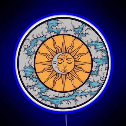 Sun And Moon Rgb Neon Sign - Shineneon