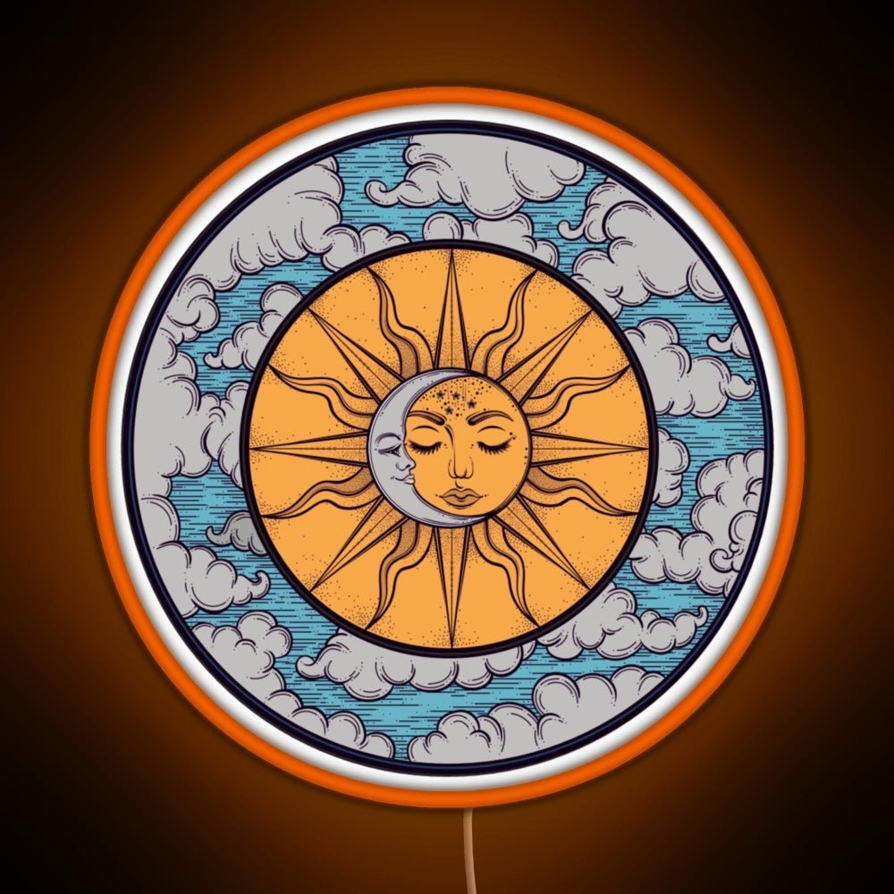 Sun And Moon Rgb Neon Sign - Shineneon